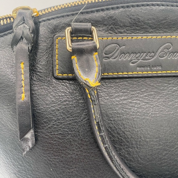 Dooney & Bourke Black Leather Florentine Vachetta Satchel - Picture 8 of 12